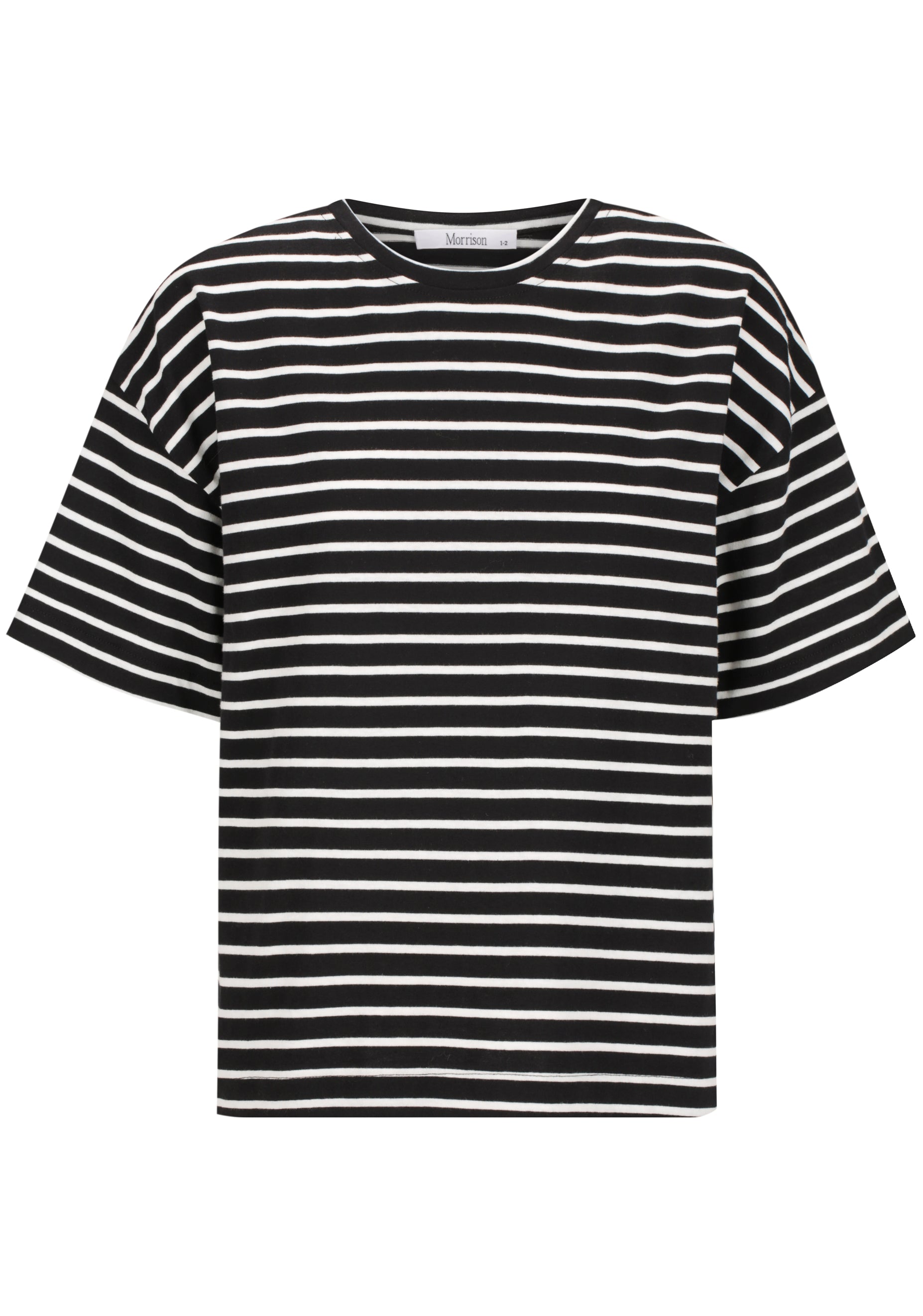 Archie Stripe Tee_Black White