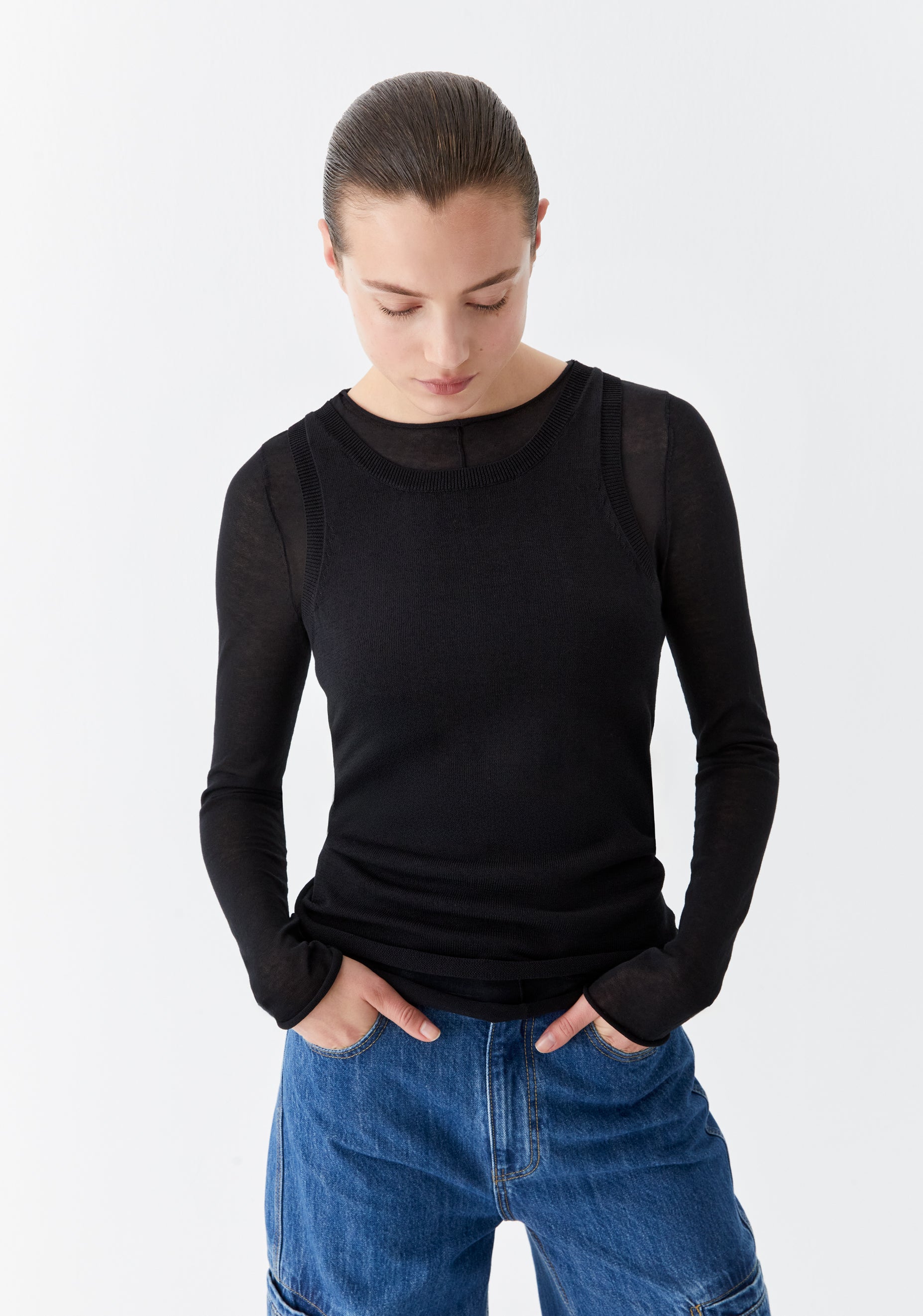 Aston Knit Pullover_Black