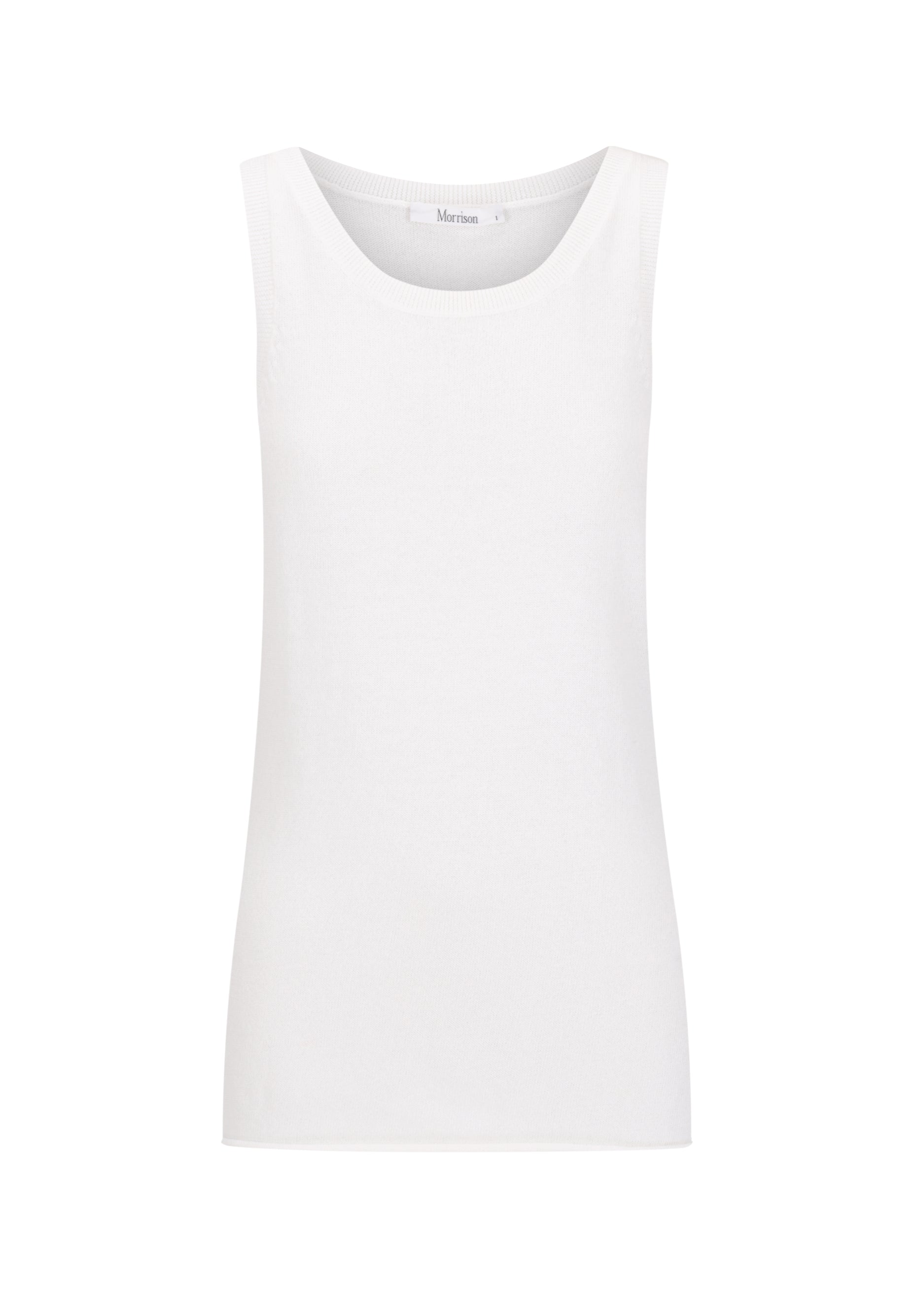 Aston Knit Tank_White