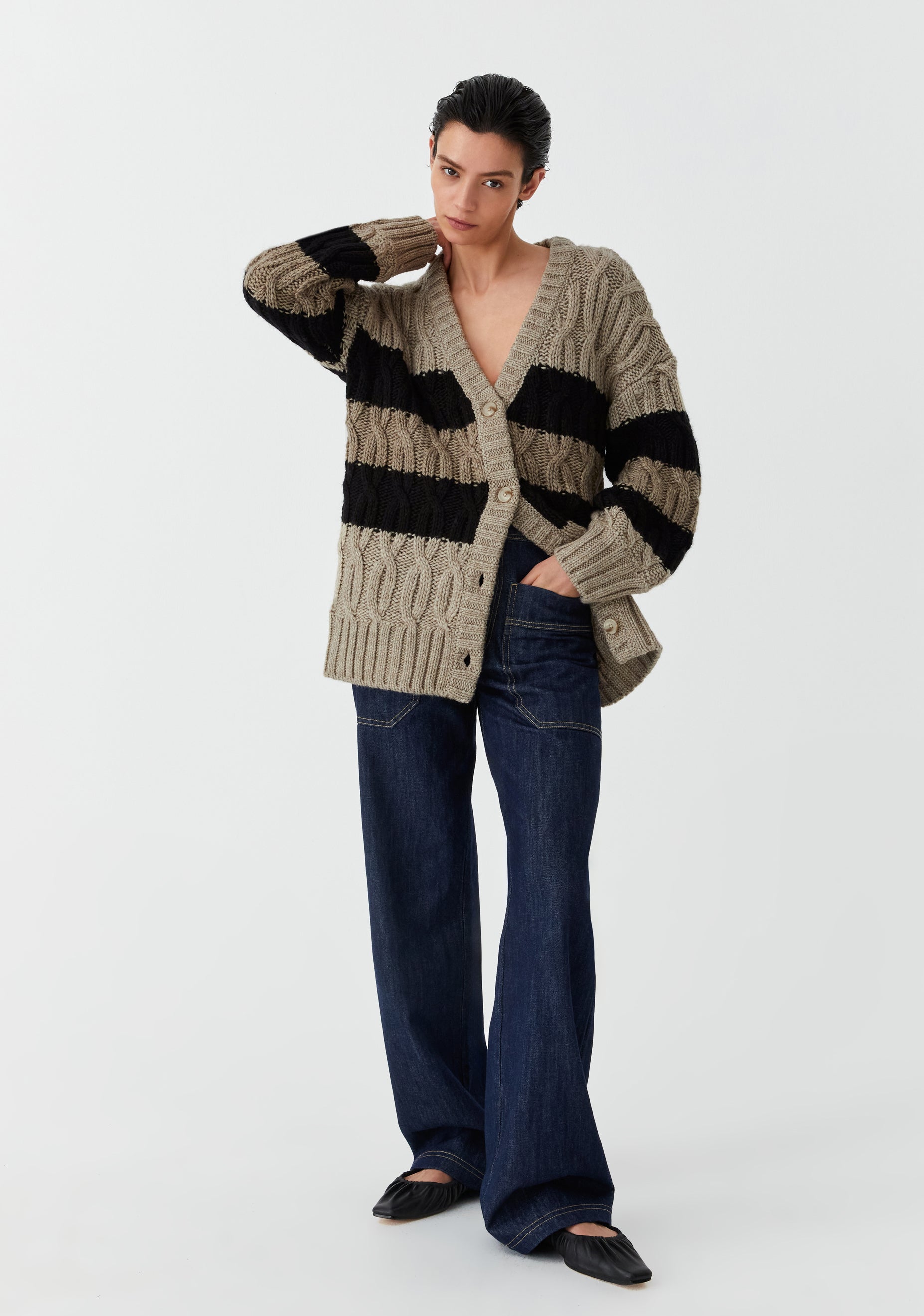 Eden Knit Cardigan_Stripe