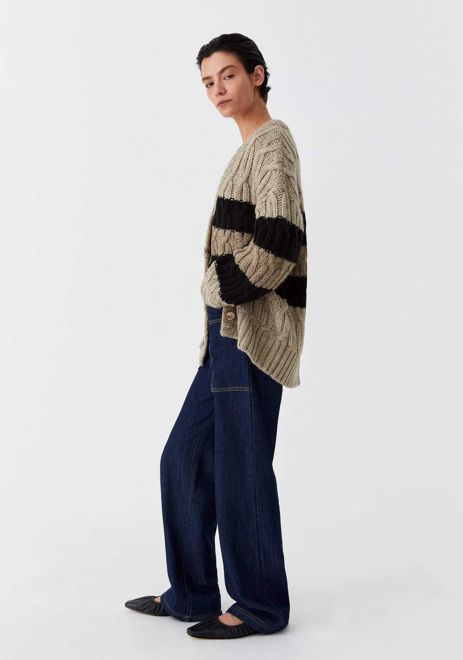 Eden Knit Cardigan_Stripe