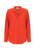 Hazel Silk Shirt_Flame