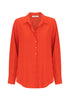 Hazel Silk Shirt_Flame