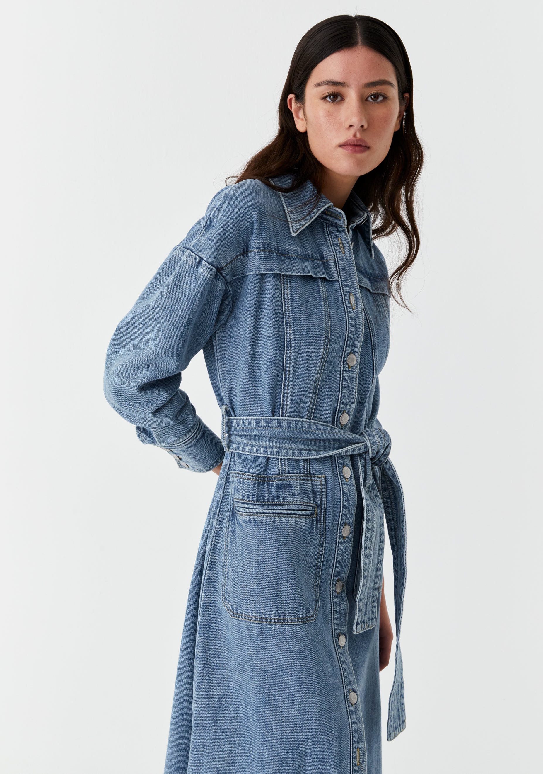 Isaac Denim Dress Blue – Morrison