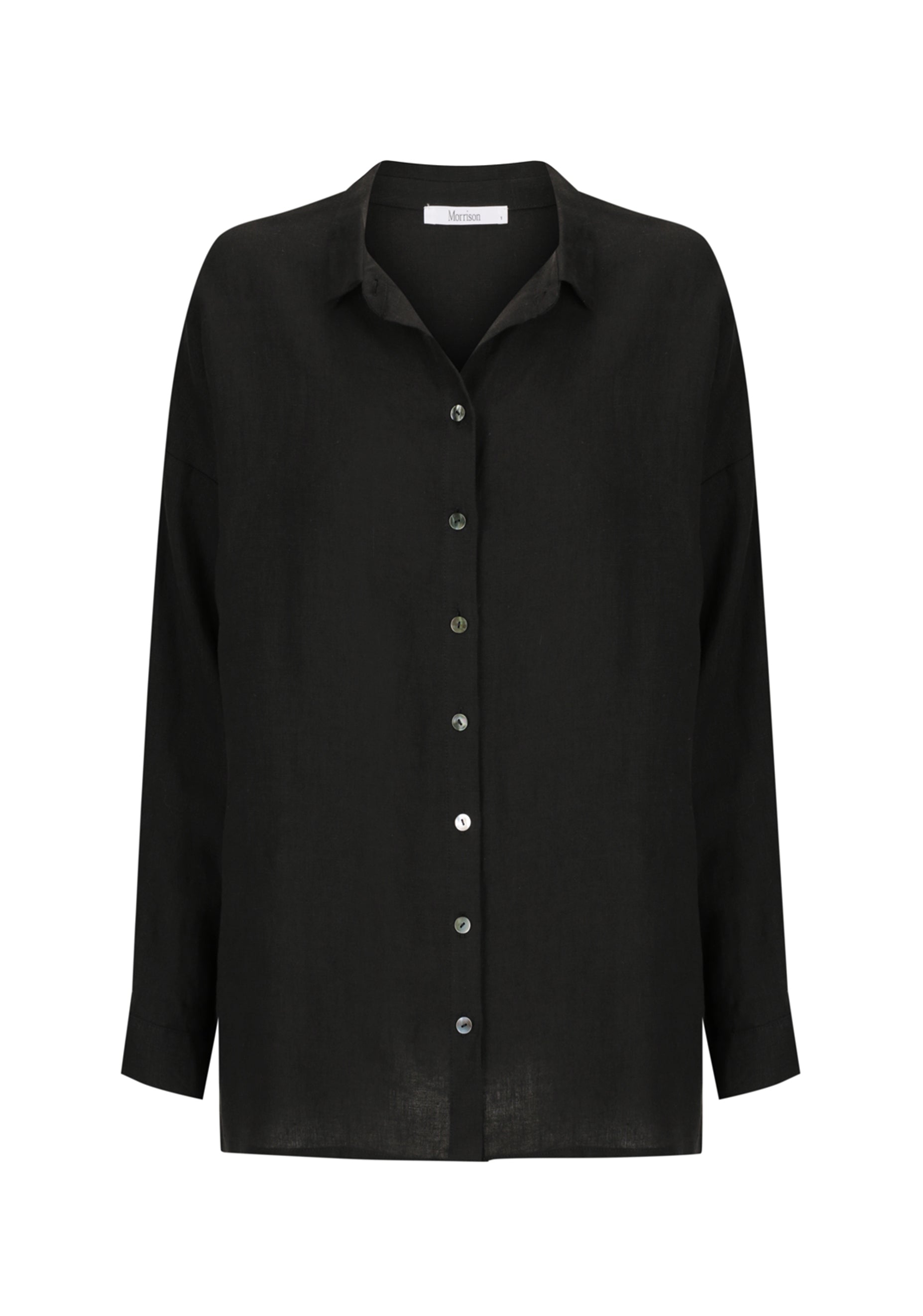 Jaxon Linen Shirt_Black