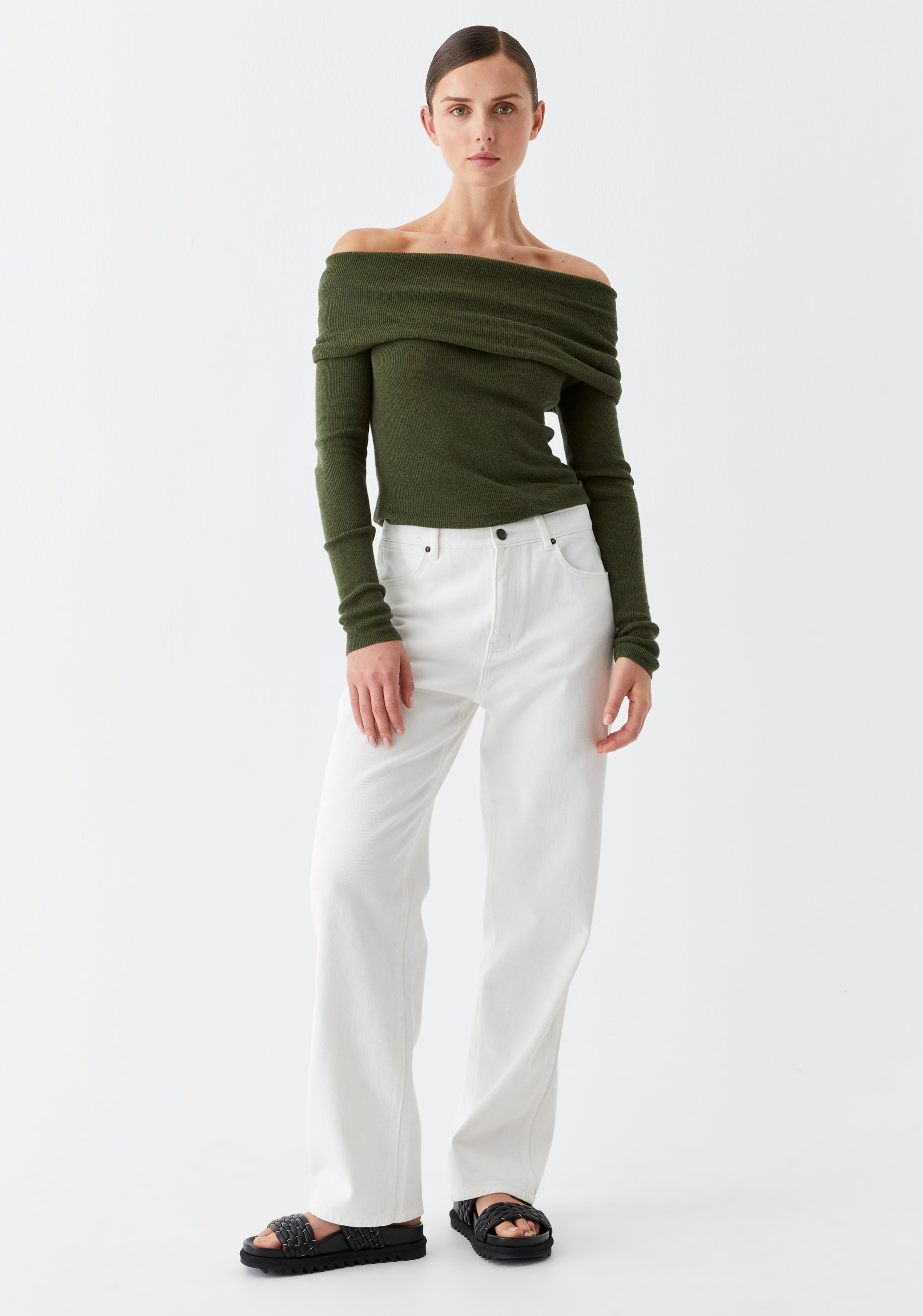 Jules Knit Pullover_Moss