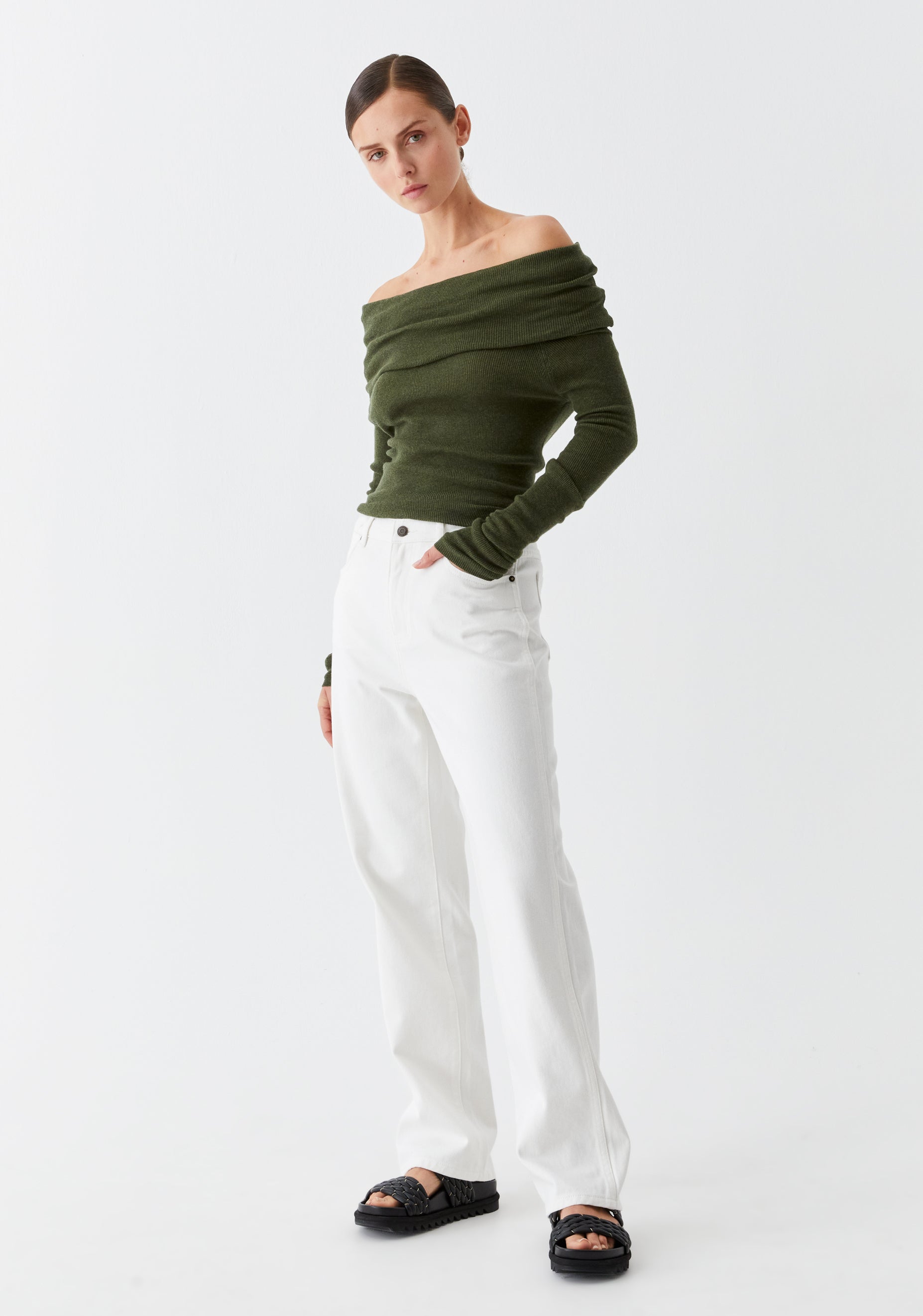 Jules Knit Pullover_Moss