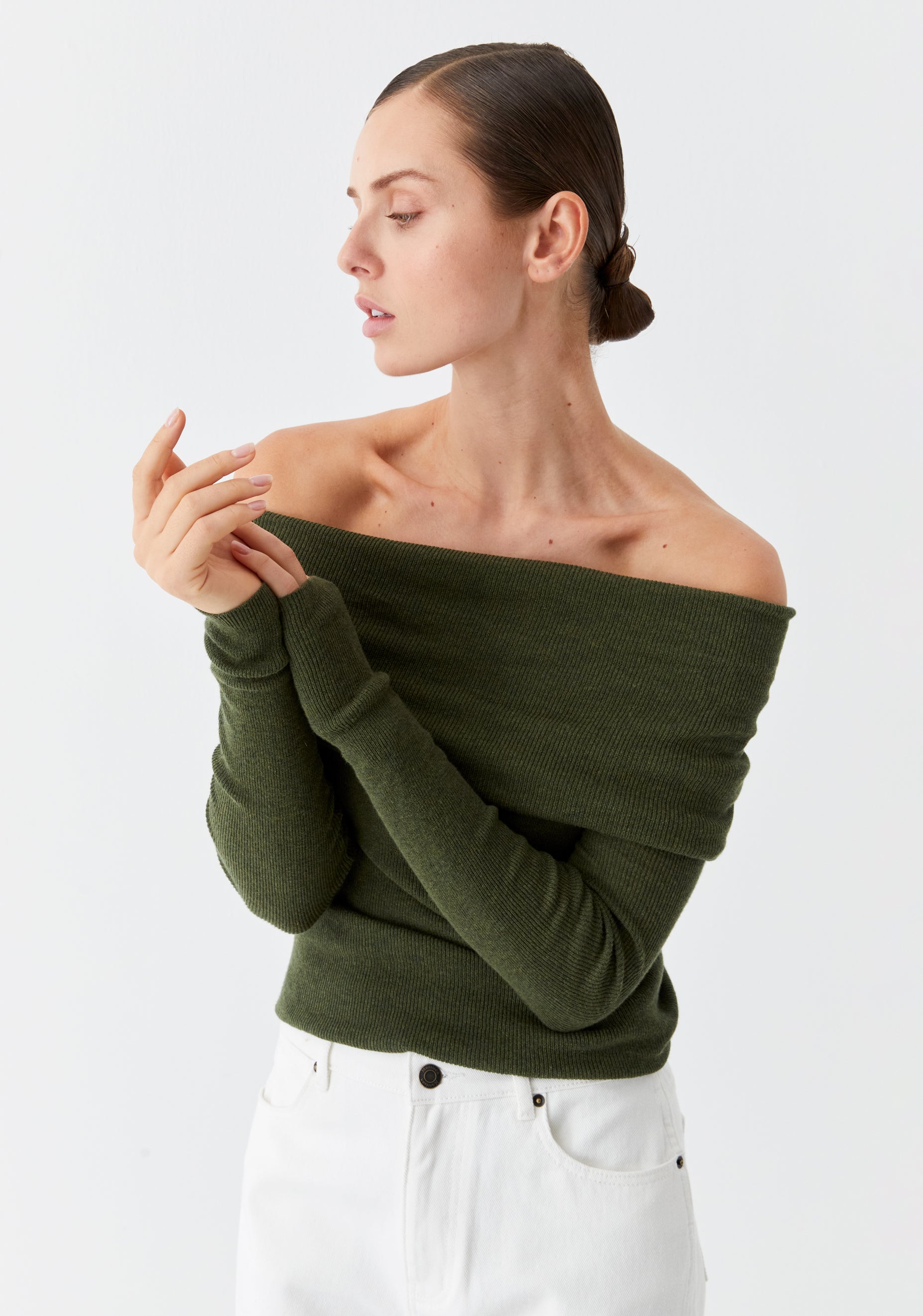 Jules Knit Pullover_Moss