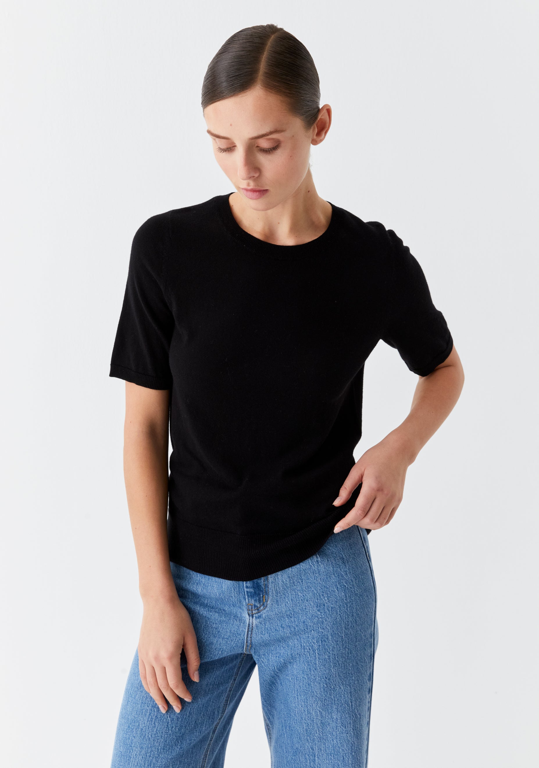 Jules Knit Tee_Black