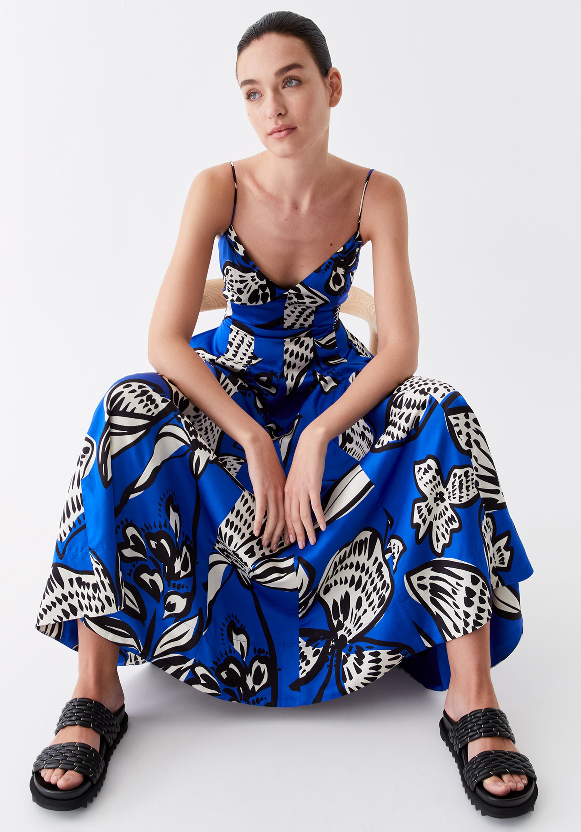 lovers and friends kahlo midi dress Kahlo Dress Print – Morrison