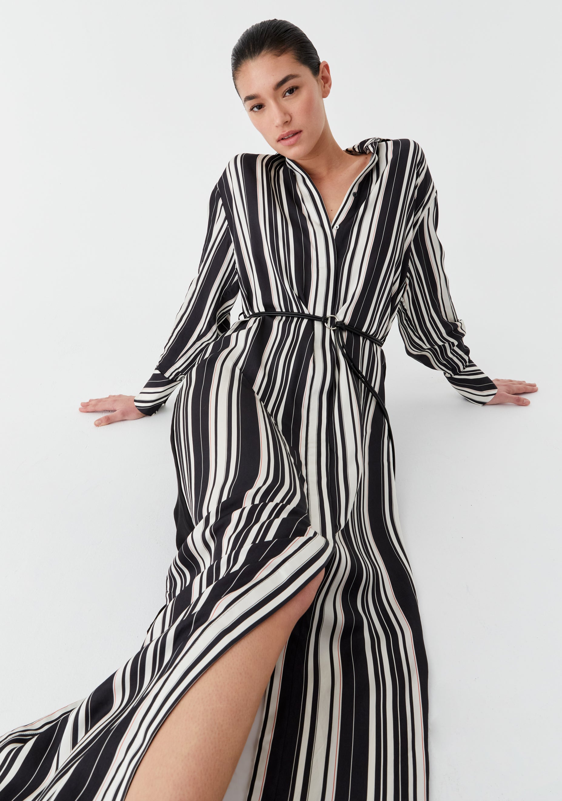 Leroy Shirt Dress_Stripe