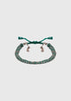 Braided Bracelet_Silver Green