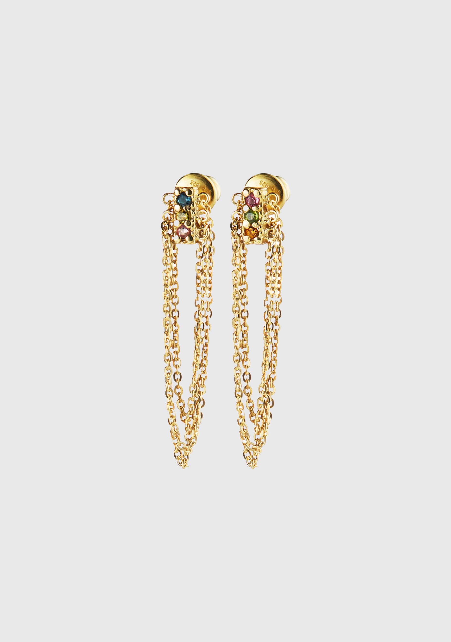 Chain Loop Earrings_Gold