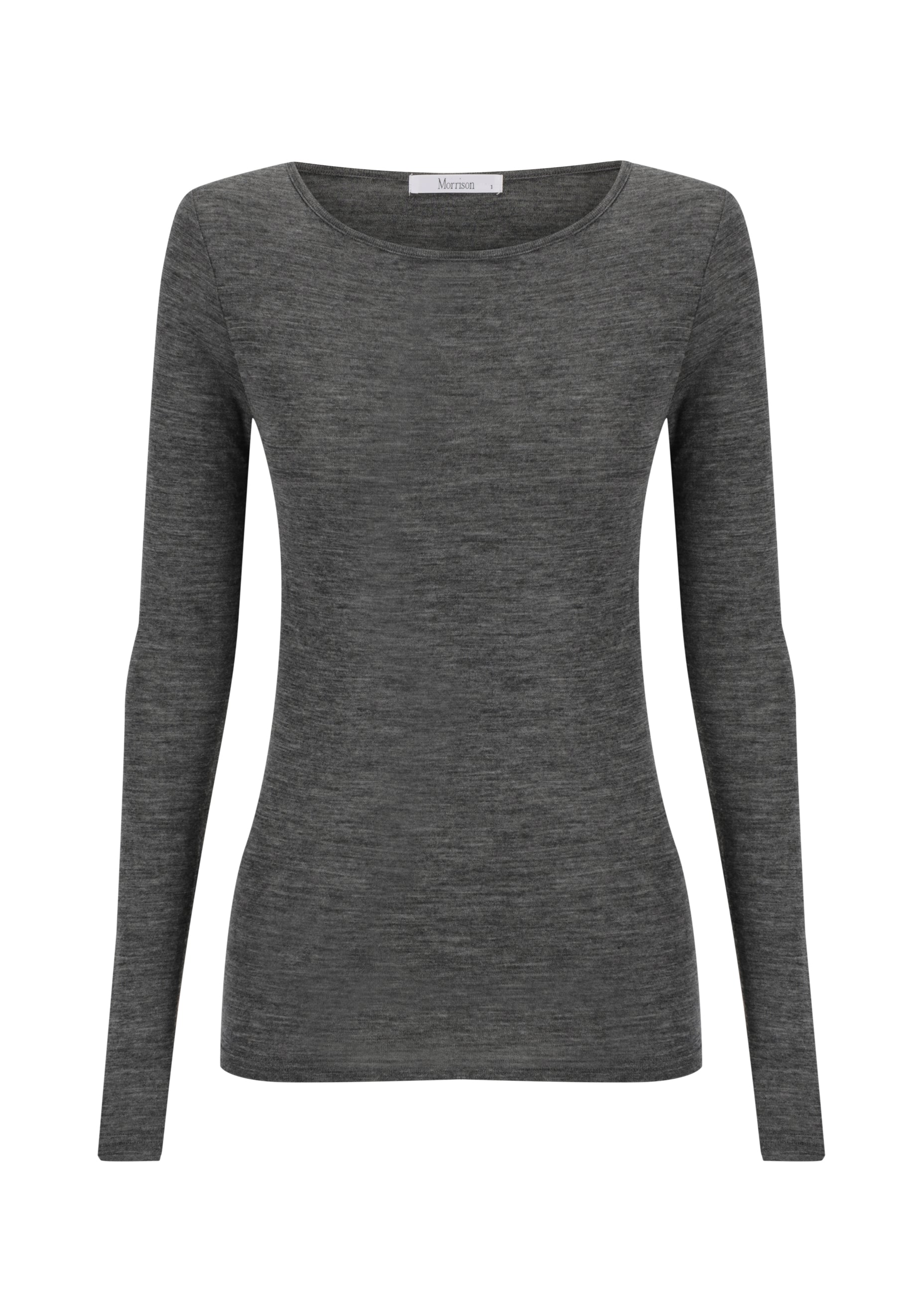 Morri Merino Round Neck_Charcoal