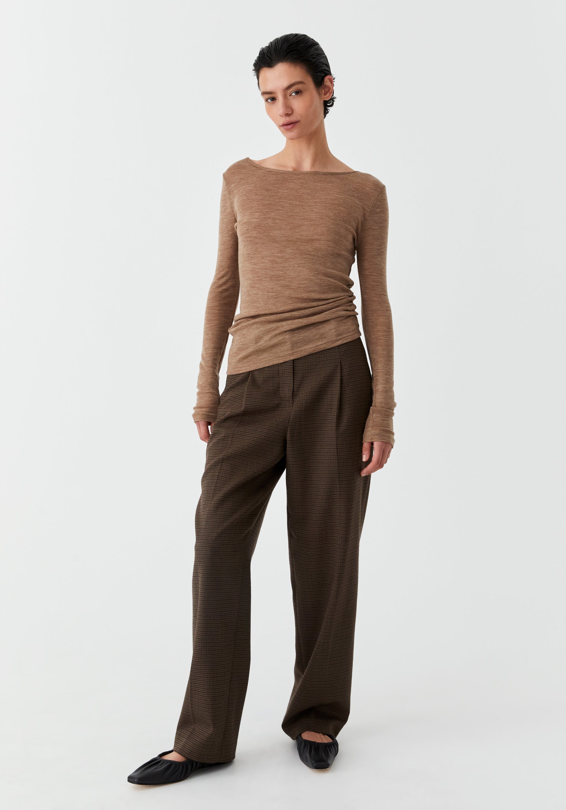 Morri Merino Round Neck_Coffee