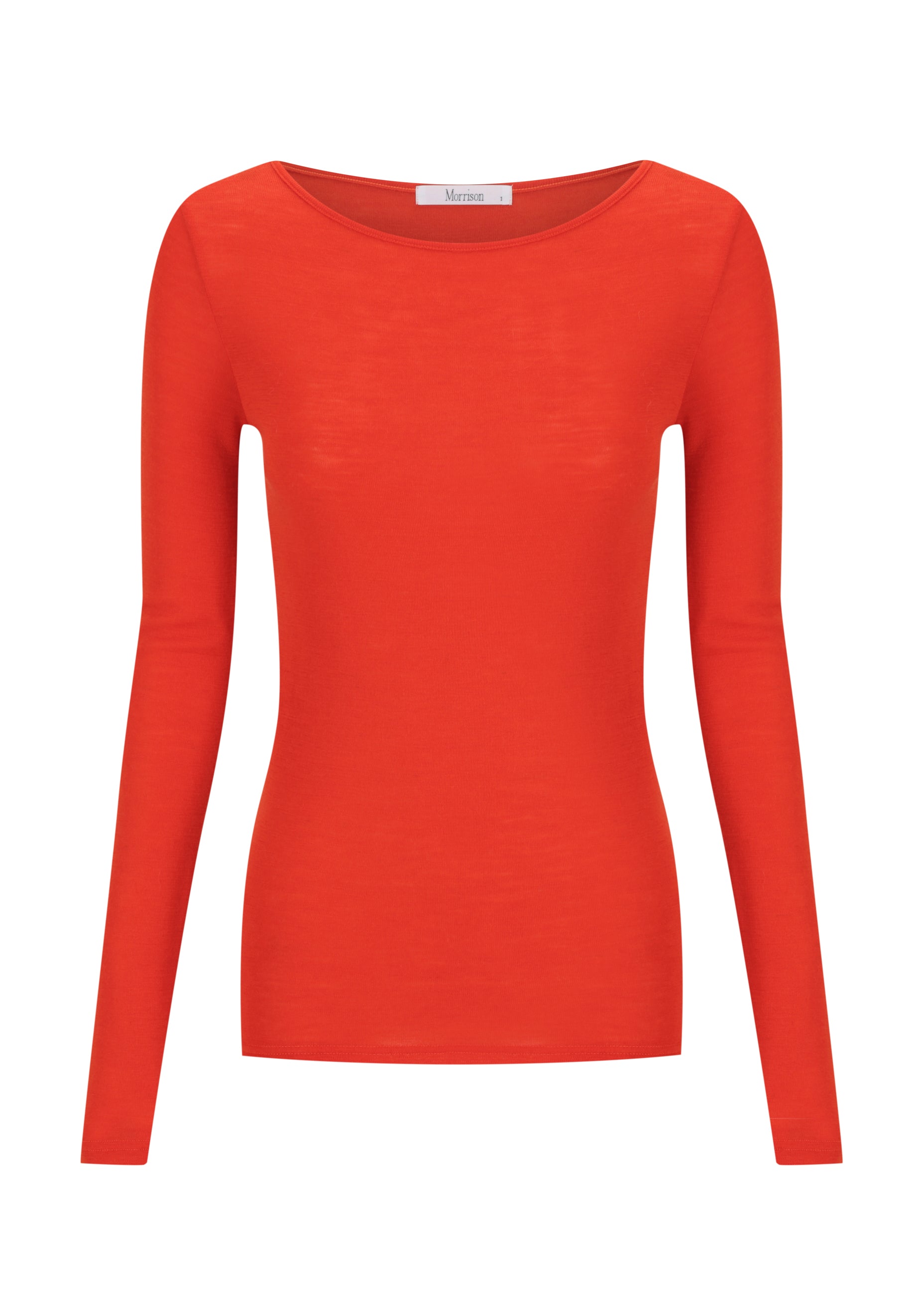 Morri Merino Round Neck_Flame