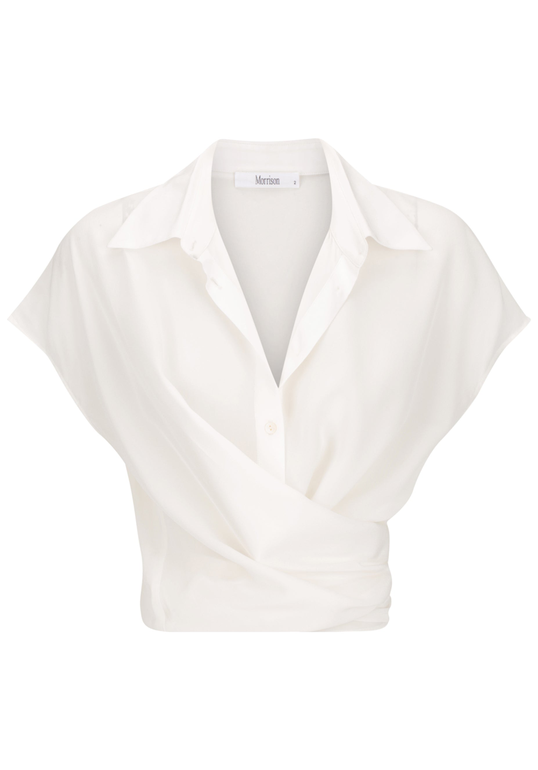 Olivia Silk Shirt_White