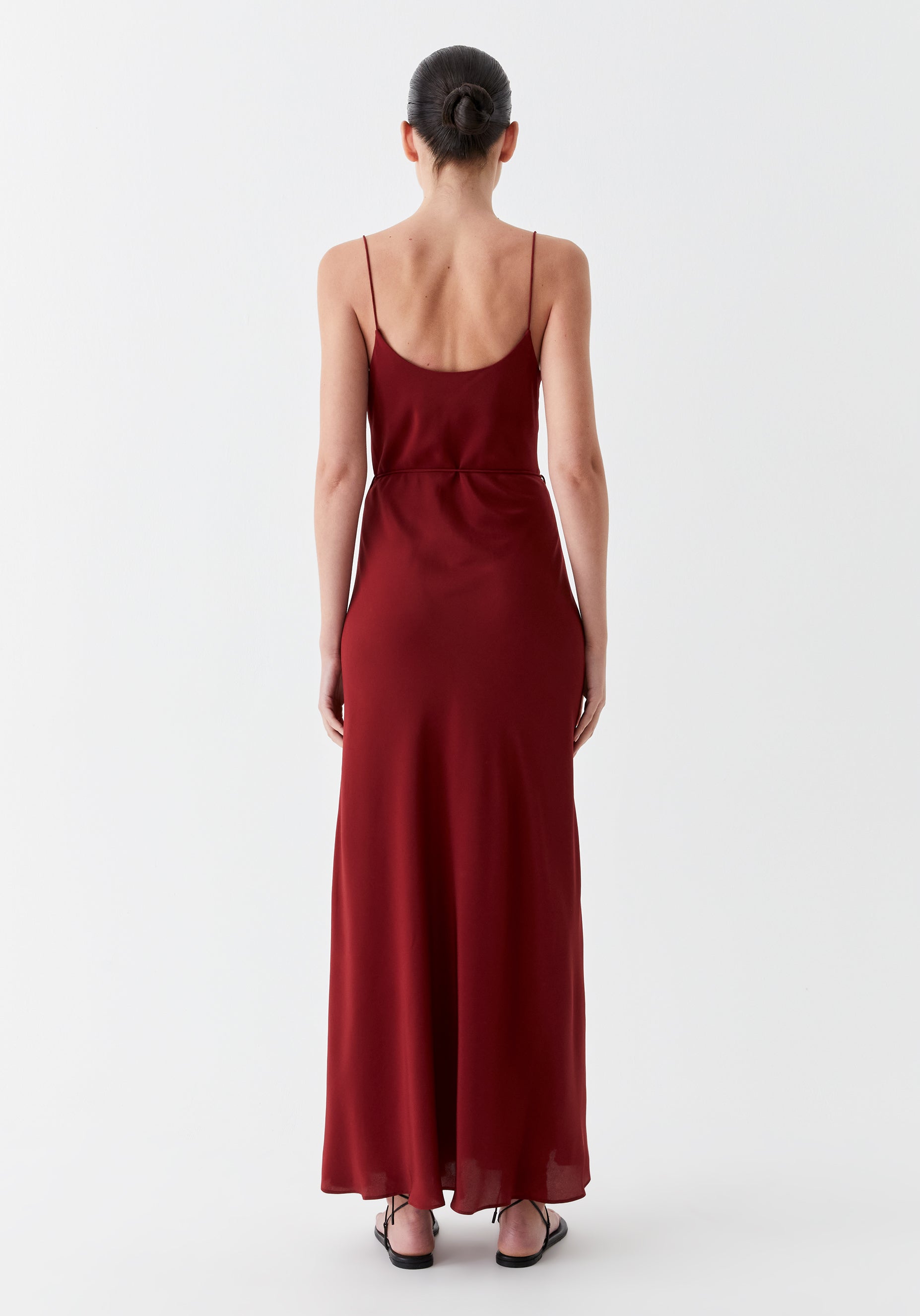 Seville Slip Dress_Wine