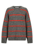Silas Stripe Knit Pullover_Charcoal