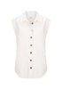 Theo Denim Vest_White