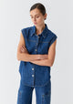 Theo Denim Vest_Blue