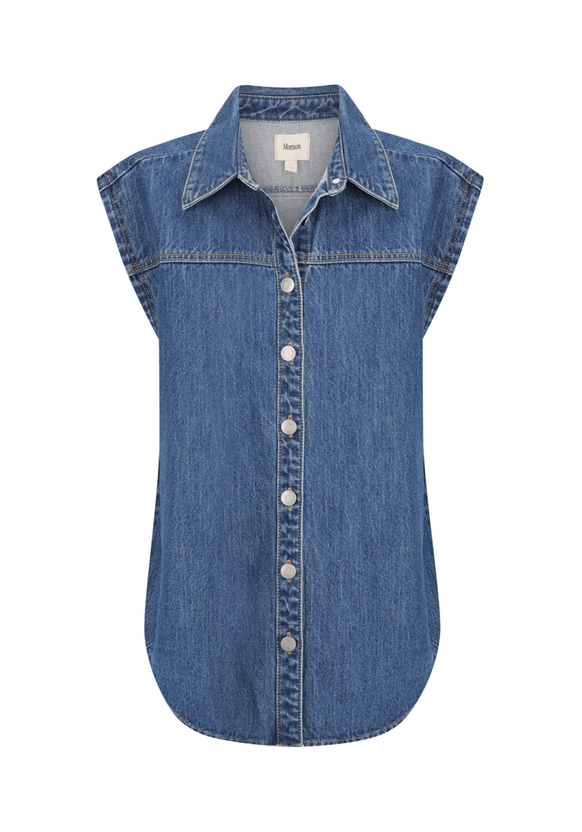 Theo Denim Vest_Blue