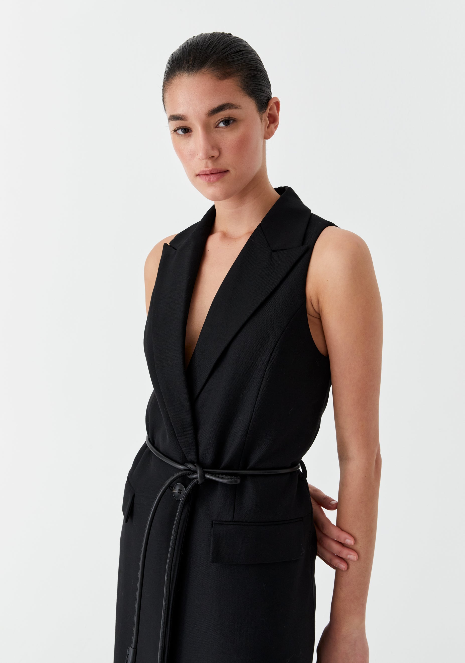 Vale Vest Dress Black Morrison Vale Vest Dress Black Morrison