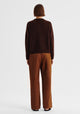 Albi Knit Cardigan_Chocolate