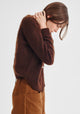 Albi Knit Cardigan_Chocolate