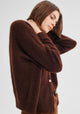 Albi Knit Cardigan_Chocolate