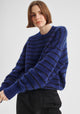 Albi Knit Pullover_Cobalt Stripe