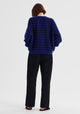 Albi Knit Pullover_Cobalt Stripe