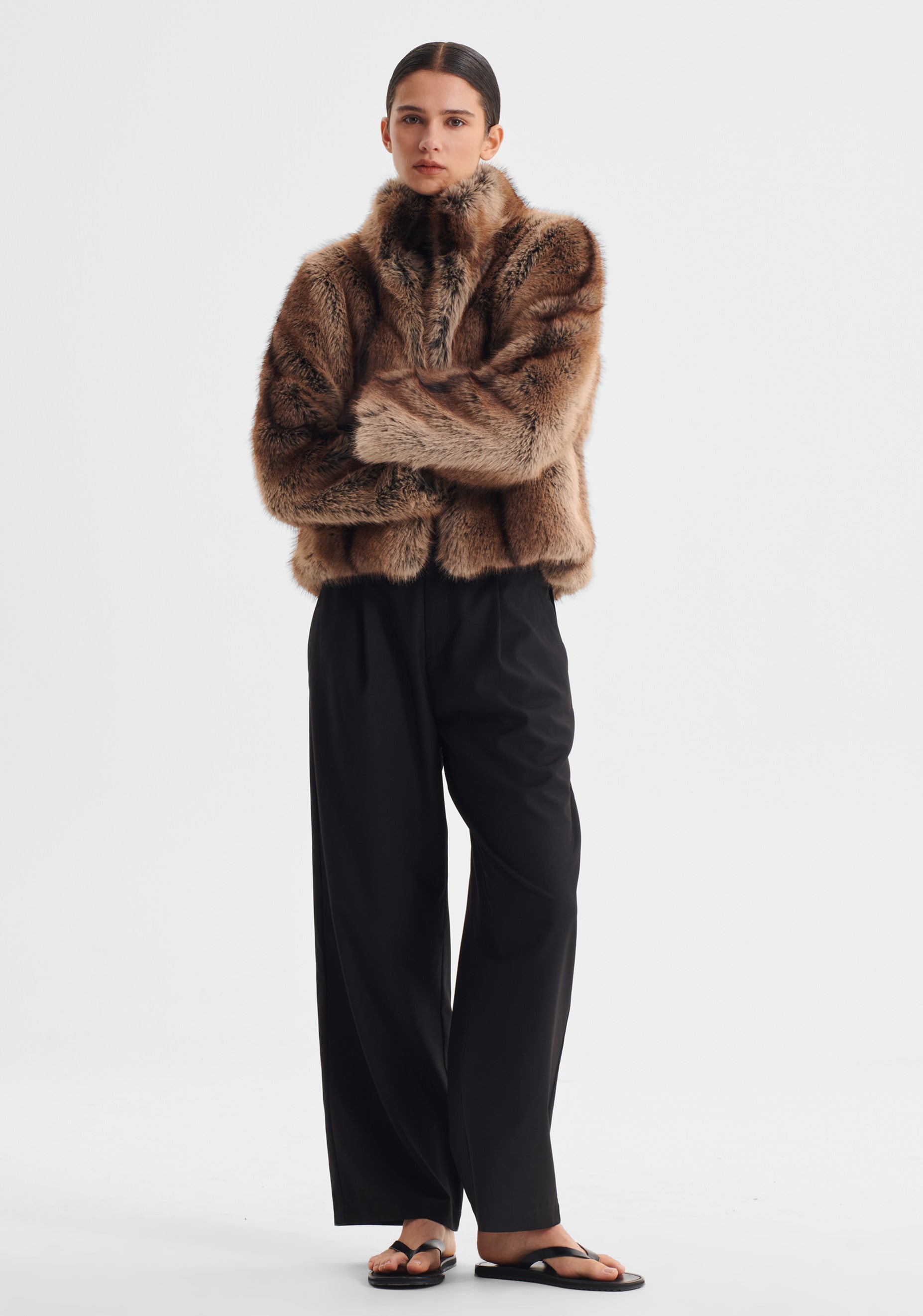 Amalia Fur Jacket_Tiramisu – Morrison