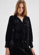 Aurora Velvet Blouse_Black