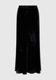 Aurora Velvet Skirt_Black