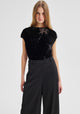 Aurora Velvet Top_Black