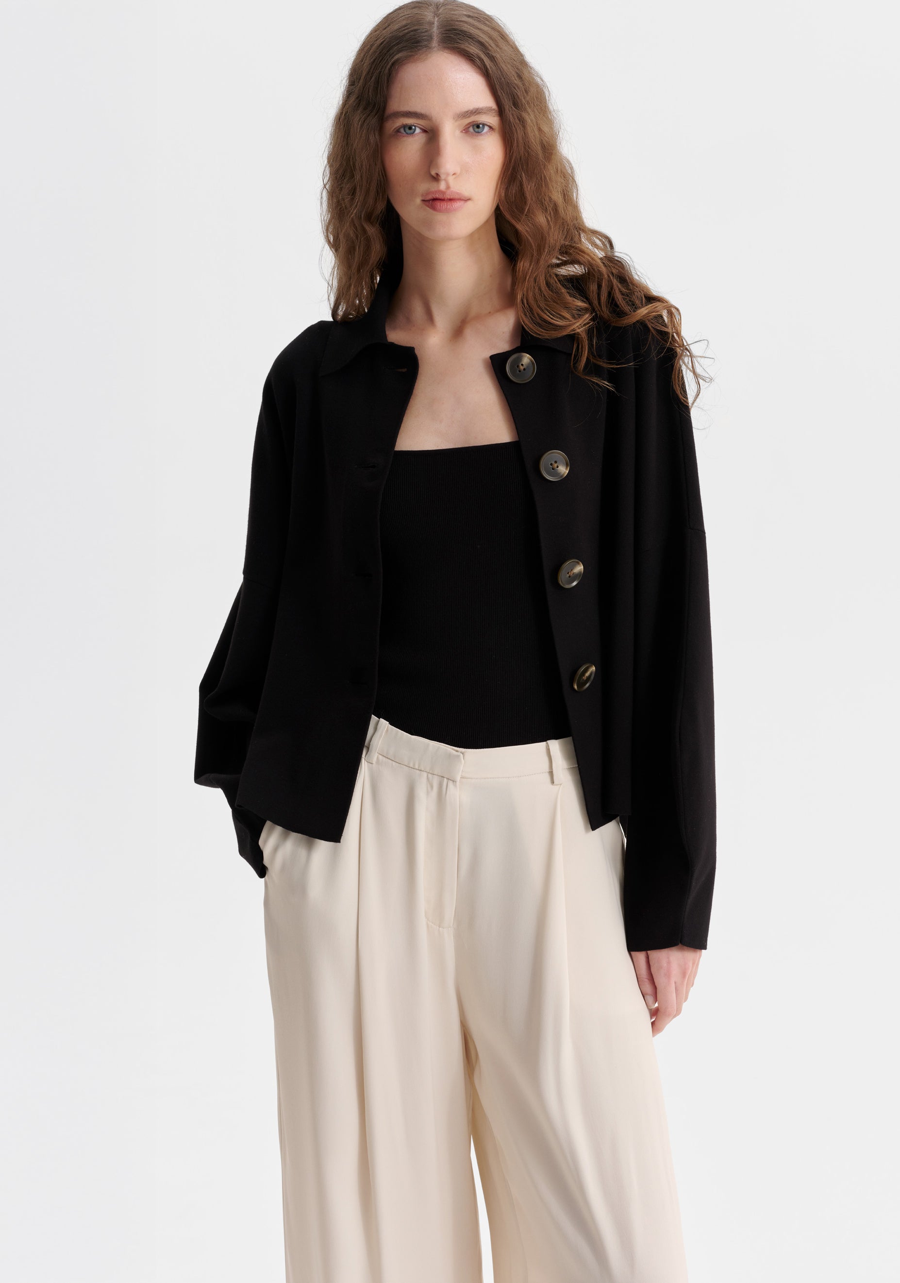 Bennett Knit Cardigan_Black – Morrison