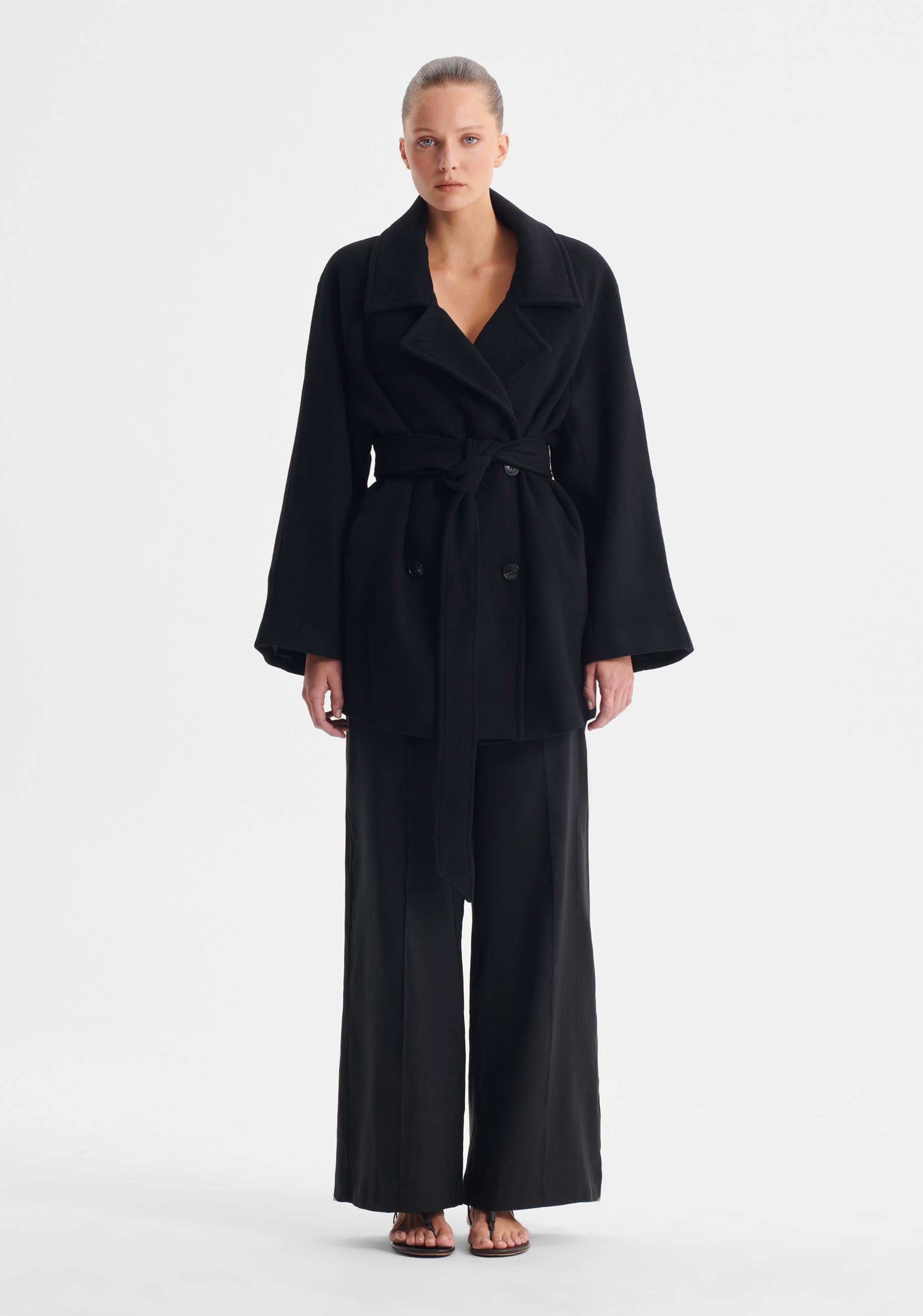 Camden Pea Coat Black – Morrison