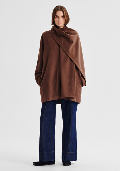 Etta Cape Coat Nutmeg – Morrison