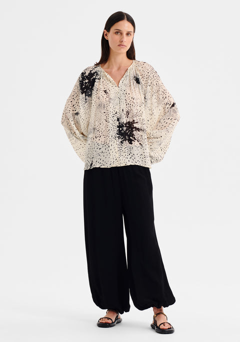 Florian Blouse_Ecru Print
