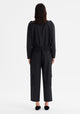 Hansel Crop Cargo Pant_Black