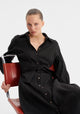 Madelyn Shirt Dress_Black