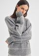 Marcelle Stripe Knit Pullover_Charcoal