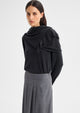 Margo Knit Scarf_Charcoal
