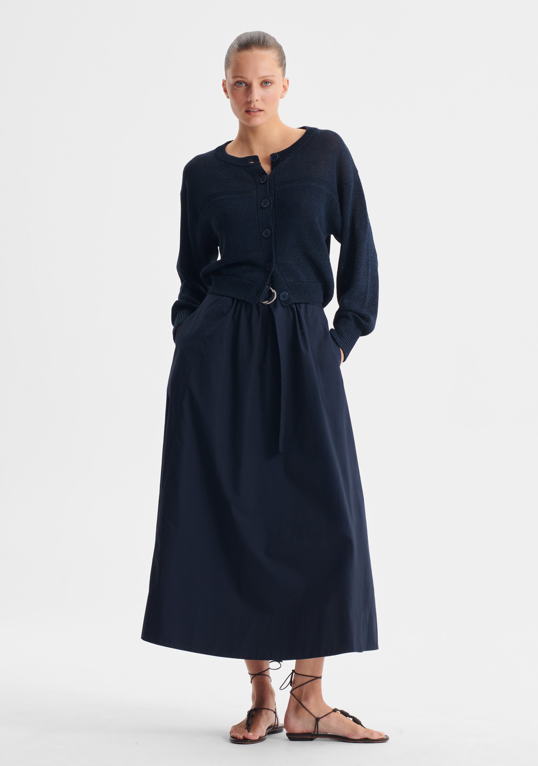 Marli Knit Cardigan_Navy