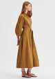 McKenna Stripe Dress_Mustard