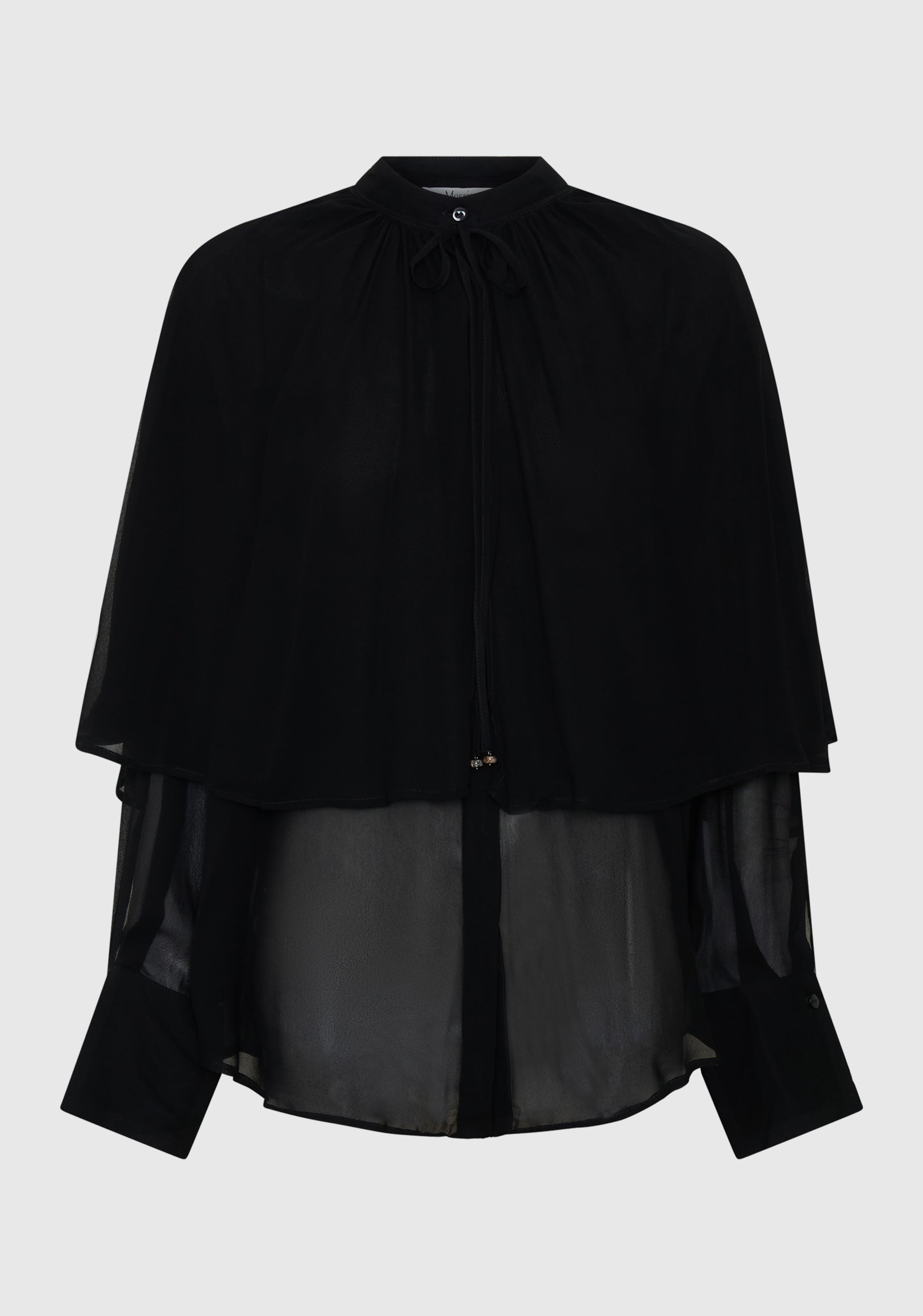 Miranda Cape Shirt_Black – Morrison