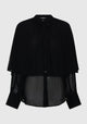 Miranda Cape Shirt_Black