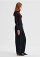 Morri Merino Stripe High Neck_Espresso/Blk
