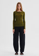 Morri Merino Round Neck_Avocado